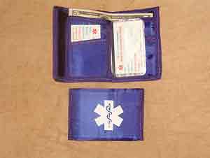Medical Alert Wallets, Nylon Sports Medical Wallet purple