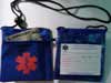 Medical Alert Wallets, Neck wallet wiht 1 zipper