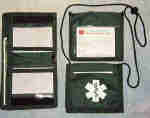 Medical Alert Wallets, Bi-fold Neck/Purse/Pocket Medcial wallet with removable cord