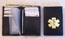 Medical Alert Wallets, leather bi-fold and tri-fold wallets