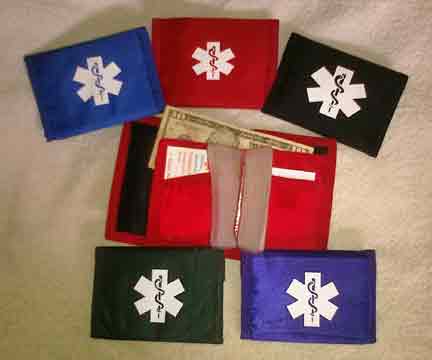 Medical Alert Wallets, Nylon 'Sports' Wallet 5 colors to choose