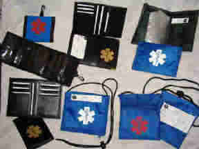 Medical Alert Wallets group of 6 photo