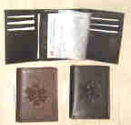 Medical Alert Wallets, Tri-fold Medical wallet with natural debossed symbol