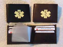 Medical Alert Wallets, Slim-fold billfold, 2 colors to choose from